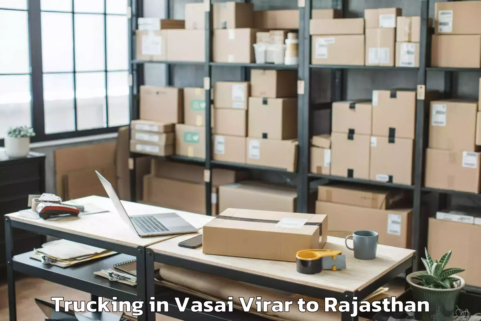 Easy Vasai Virar to Abhilashi University Udaipur Trucking Booking